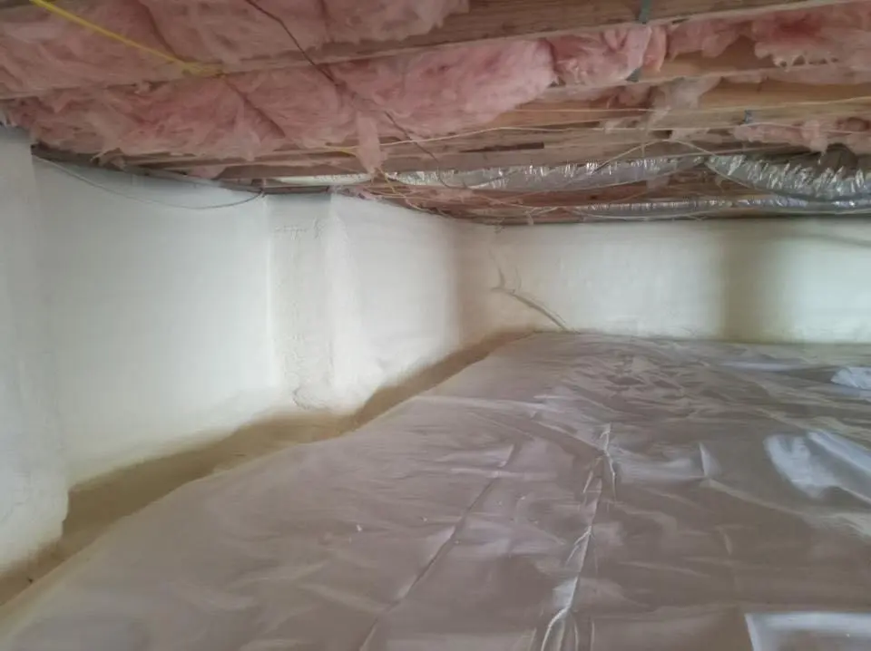 Crawl space encapsulation with closed-cell spray foam for Spray Foam Roofing in Florence-Graham